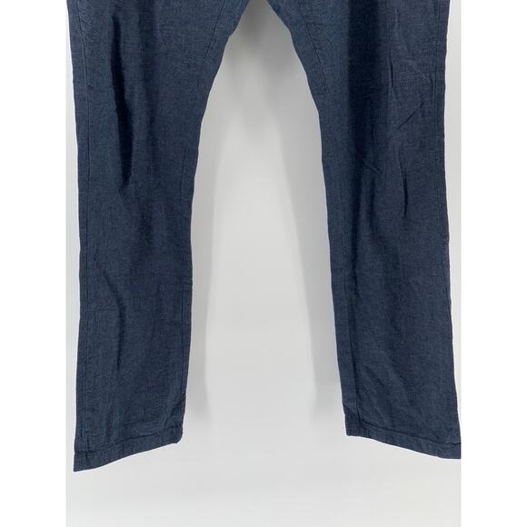 OLD NAVY Men's Navy Linen-Blend Slim-Fit Pant SZ 34X34 - Picture 8 of 12